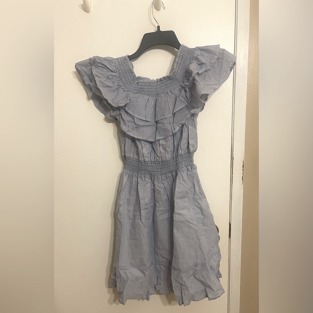 Ruffle stripe dress